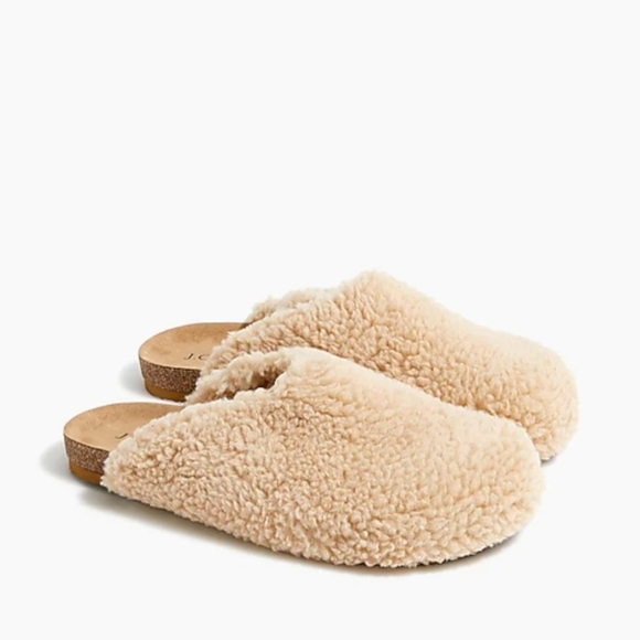 J. Crew Shoes Jcrew Sherpa Clog Slippers Poshmark